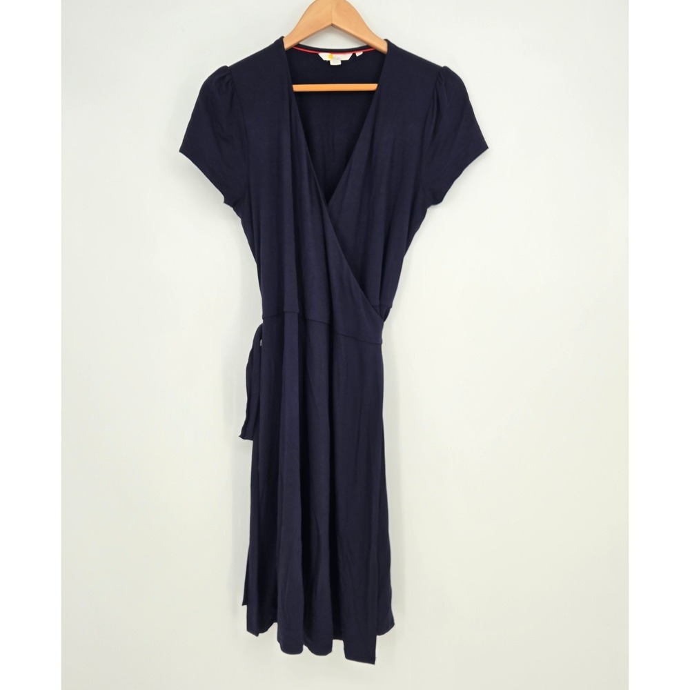 Boden Navy Blue Wrap Midi Dress